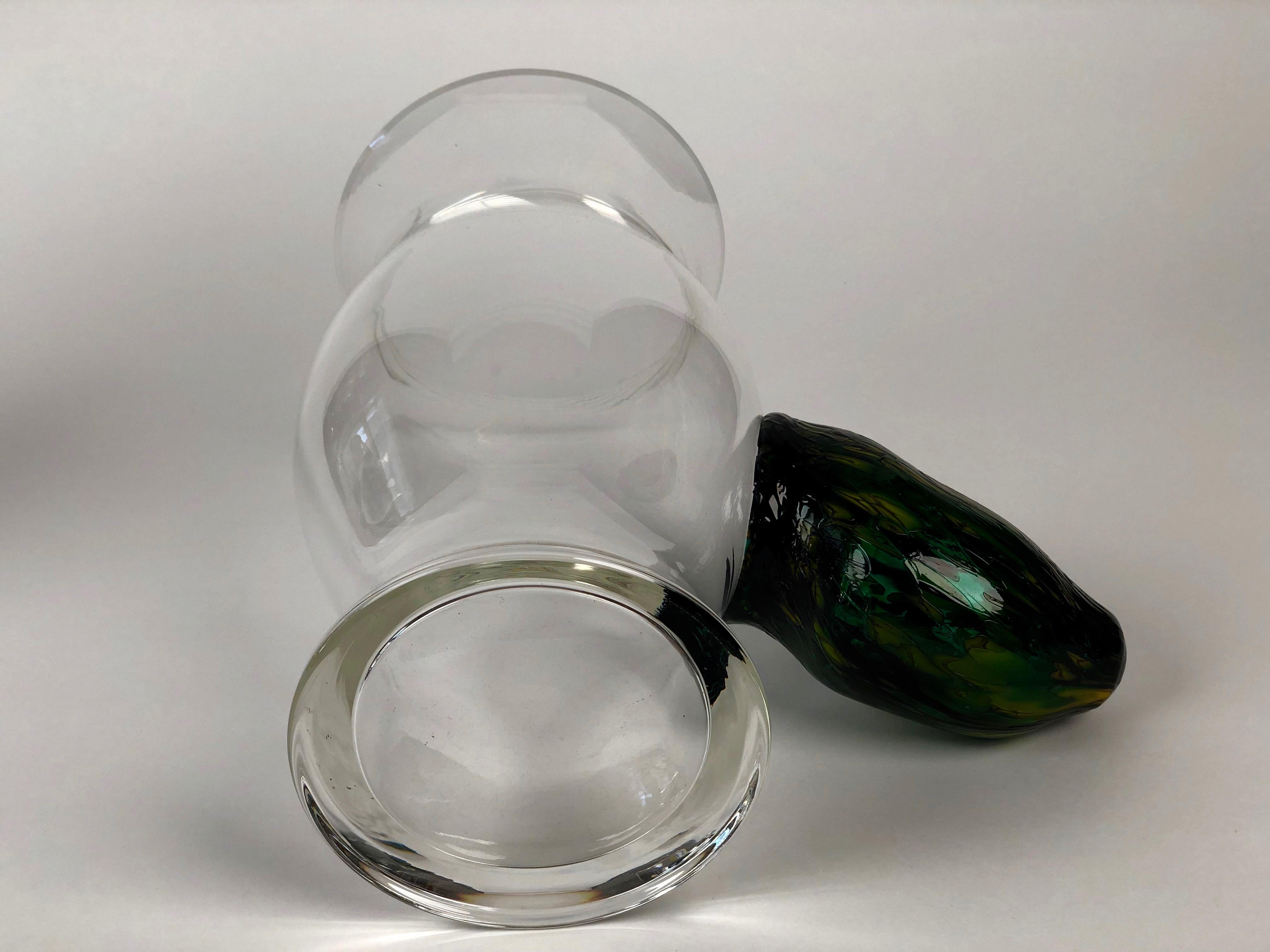 Two Glass Objects from Slovak Glass Designer Patrik Illo, 2000 For Sale 3
