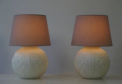 Due lampade da tavolo in vetro
