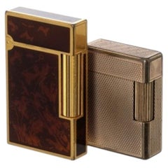 Two Gold-plated lighters - 19th century