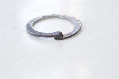 Two Granules Oxidized Sterling Silver Fashion Ring More Stacking Artisan Designs