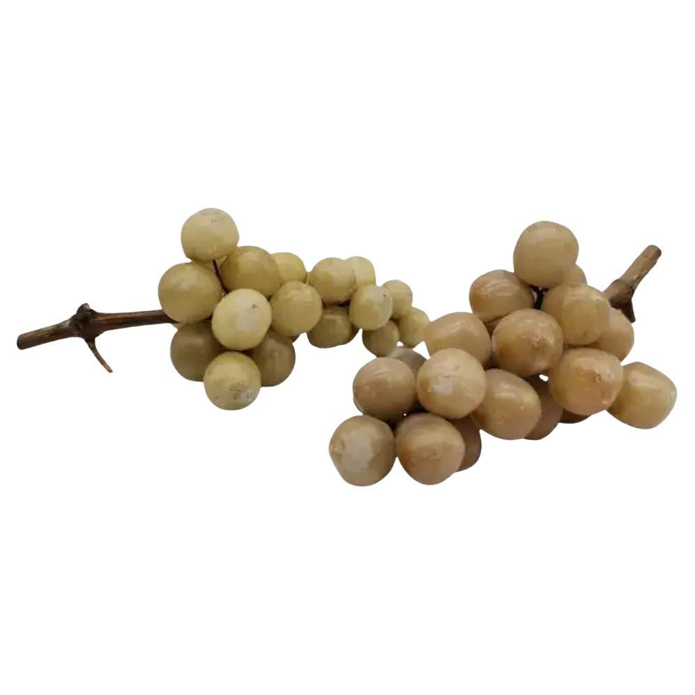 Two grapevines of “Brighter and Darker” grapes, alabaster