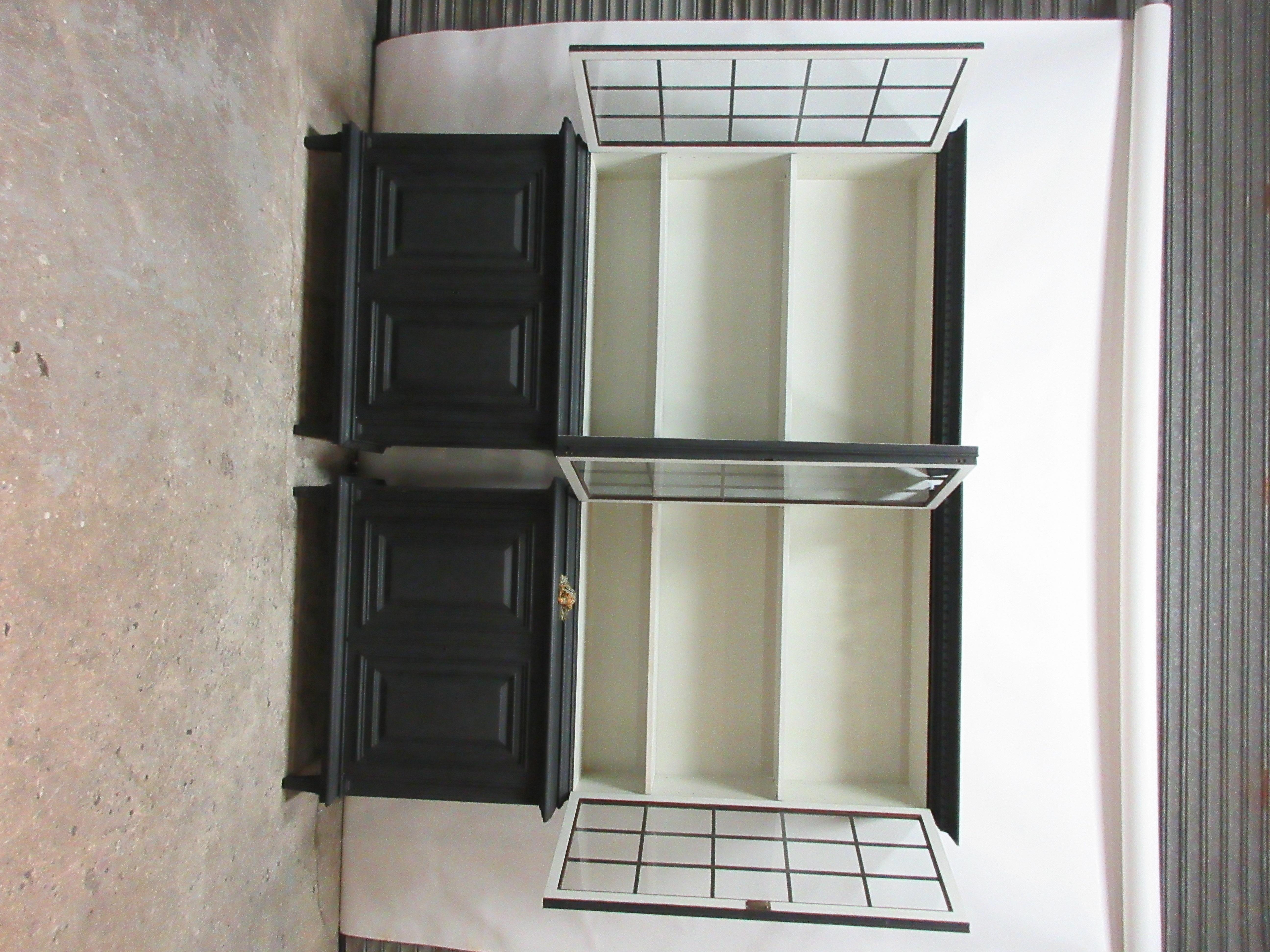 Mid-20th Century Two Gustavian Style Glass Top Hutches