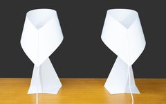 Two Habitat Ribbon Table Lamps