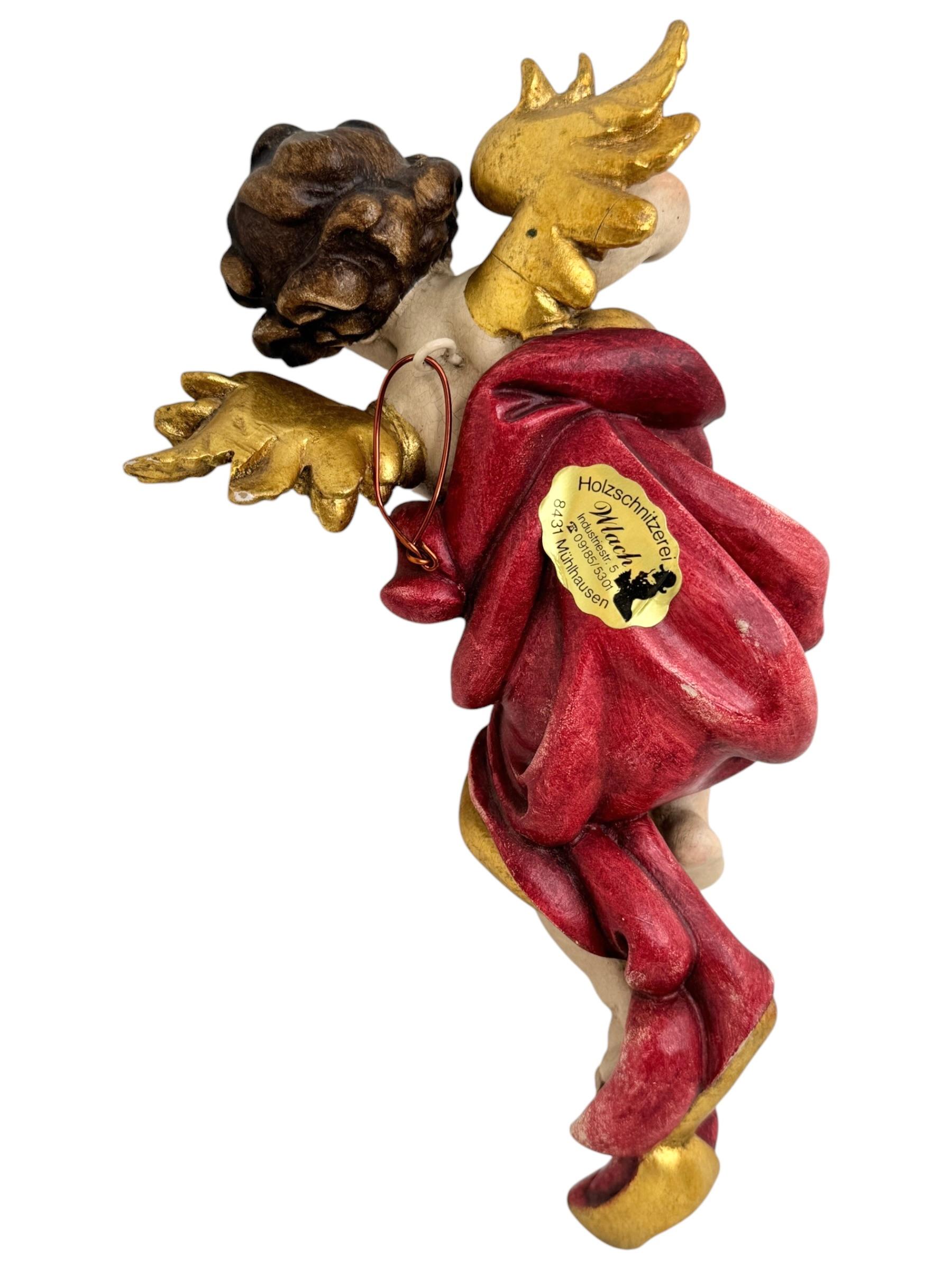 Two Hand Carved Musician Cherub Angel Germany, 1960s For Sale 1