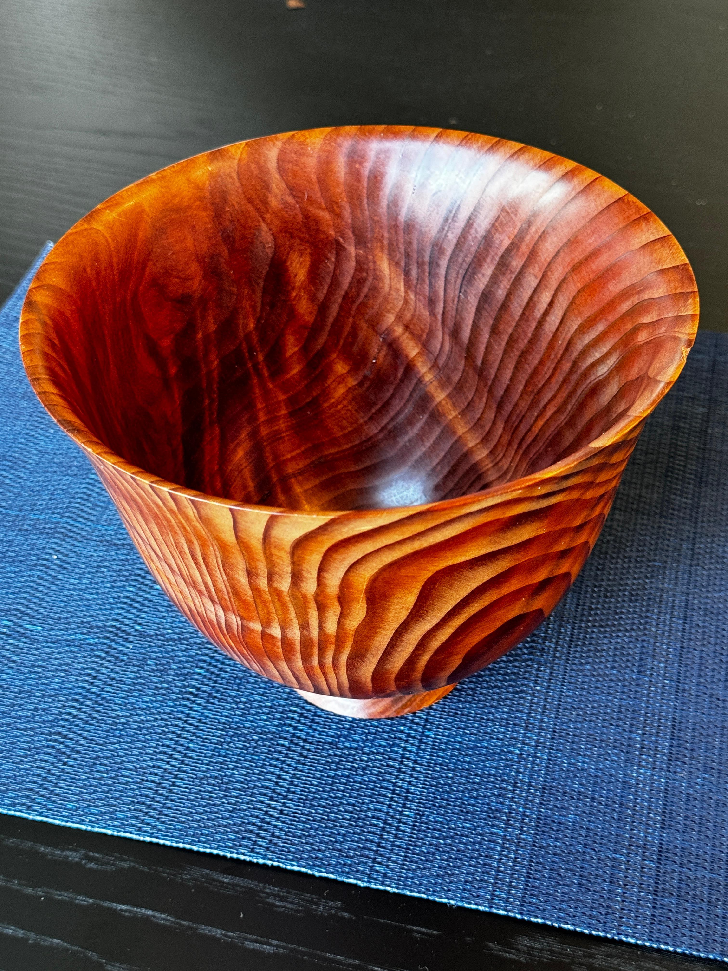 Two Hand-Turned Wood Bowls, One Redwood: Signed, One Segmented

Redwood: signed Jerry Kermak 7.5