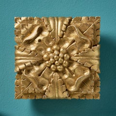 Two Handcarved 19th Century Tudor Rose Carvings