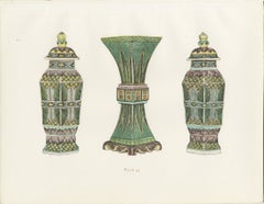 Two Hexagonal Covered Vases and a Square Beaker, Ming, Plate 1911