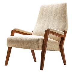 Two High Back Italian Armchairs, circa 1950 for A.M.