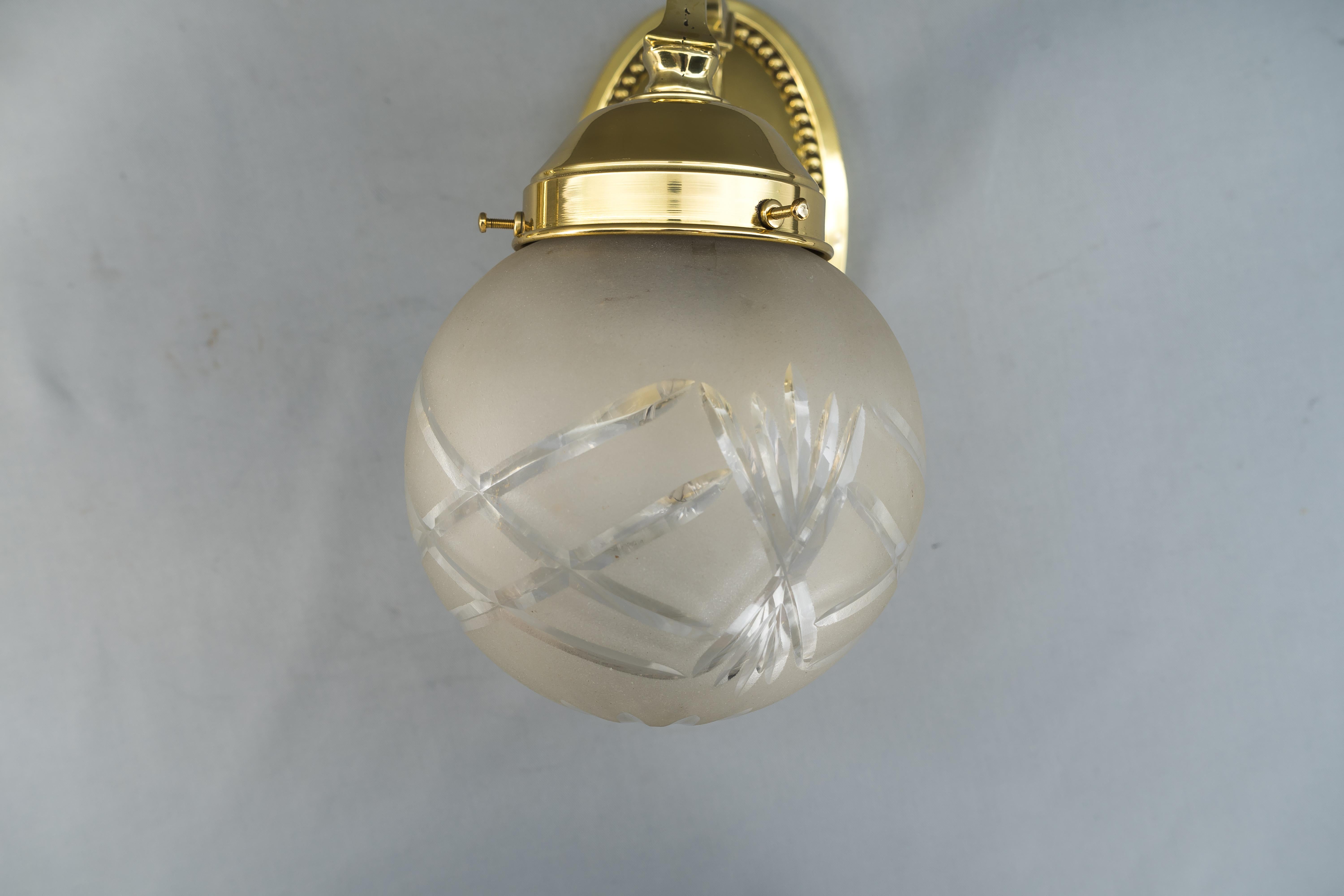 Polished Two Historistic Wall Lamps, circa 1890s For Sale