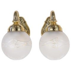 Two Historistic Wall Lamps, circa 1890s