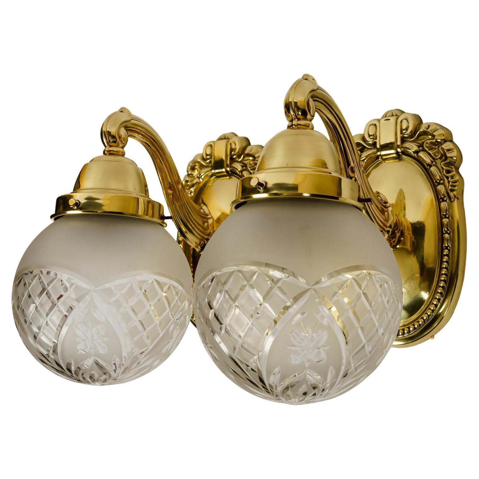 Two Historistic Wall Lamps Vienna Around 1890s For Sale