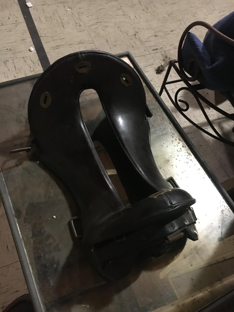 Handsome Horse Collar Mirror, Great Details, Very Good Condition. at