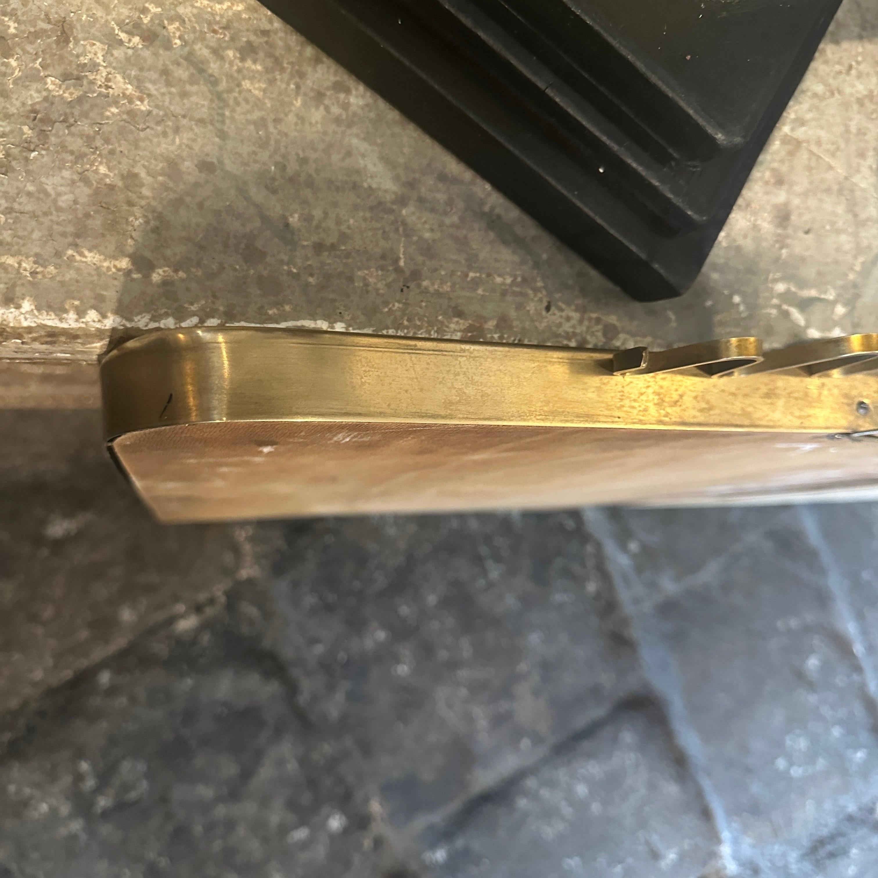 Zwei ikonische Mid-Century-Modern-Wandspiegel aus Messing, Gio Ponti zugeschrieben, 1950er Jahre im Zustand „Gut“ im Angebot in Aci Castello, IT