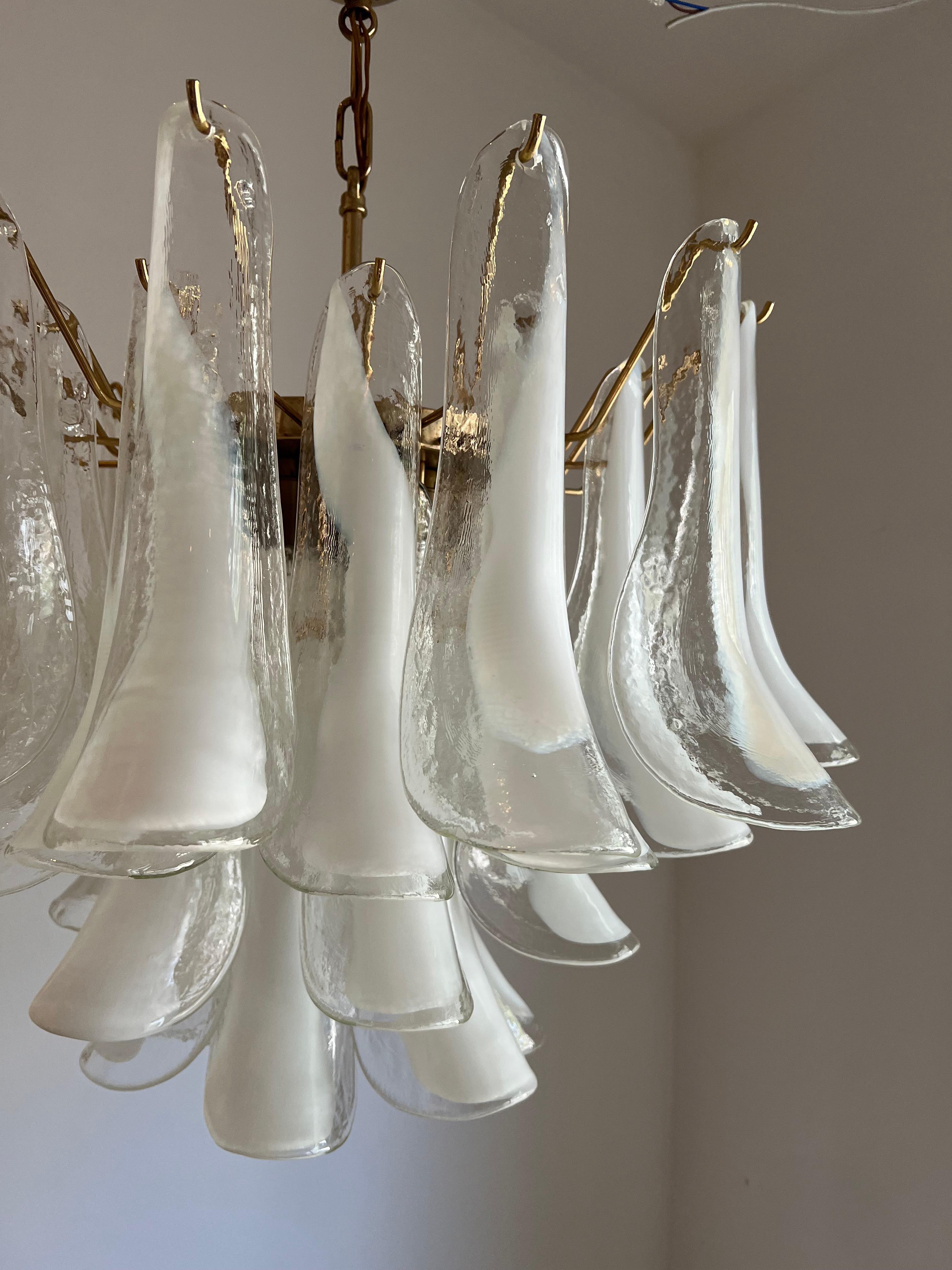 20th Century Two Identical Signed Mid-Century Modern Chandeliers, La Murrina in Murano Glass For Sale