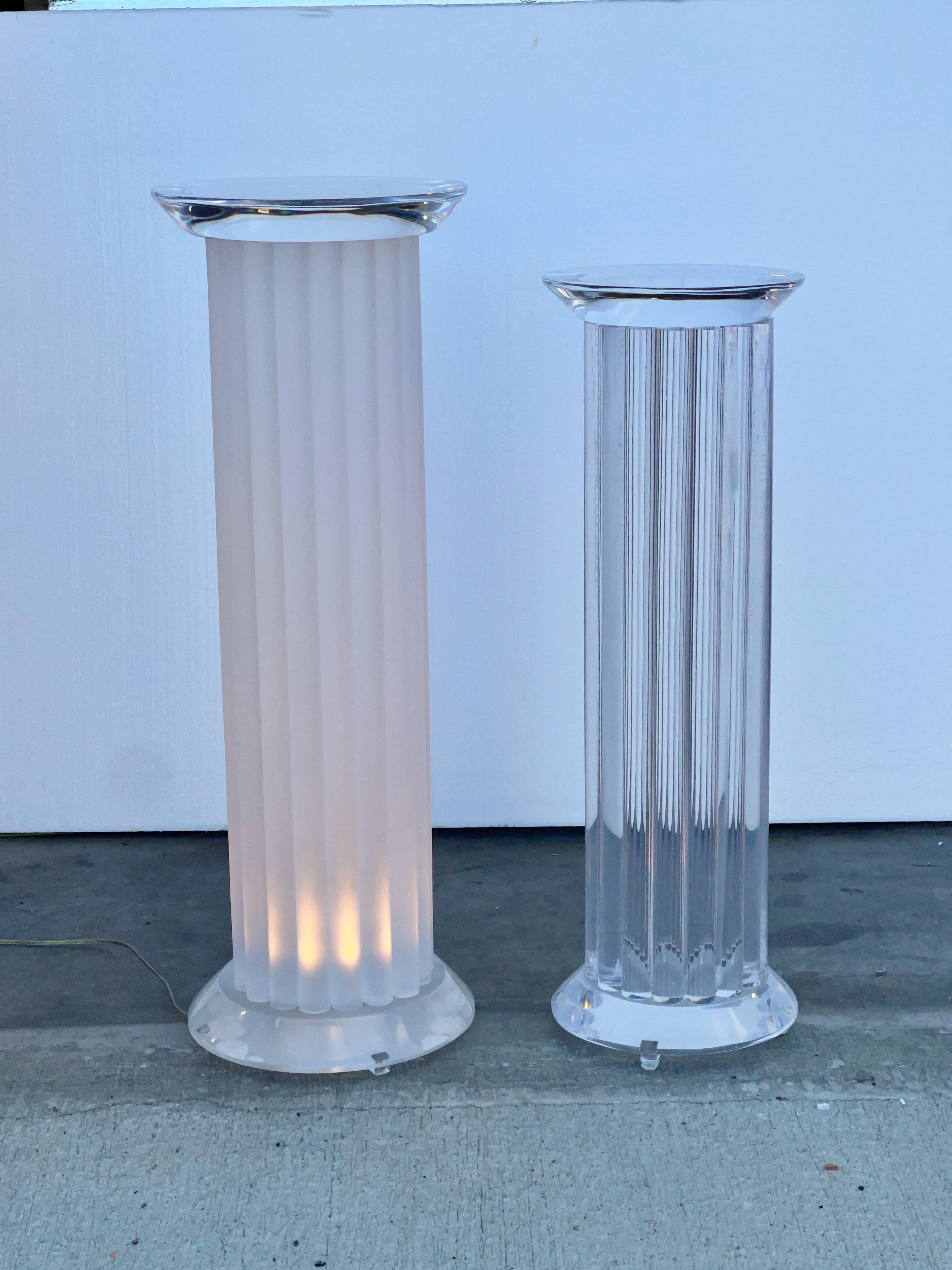lucite columns