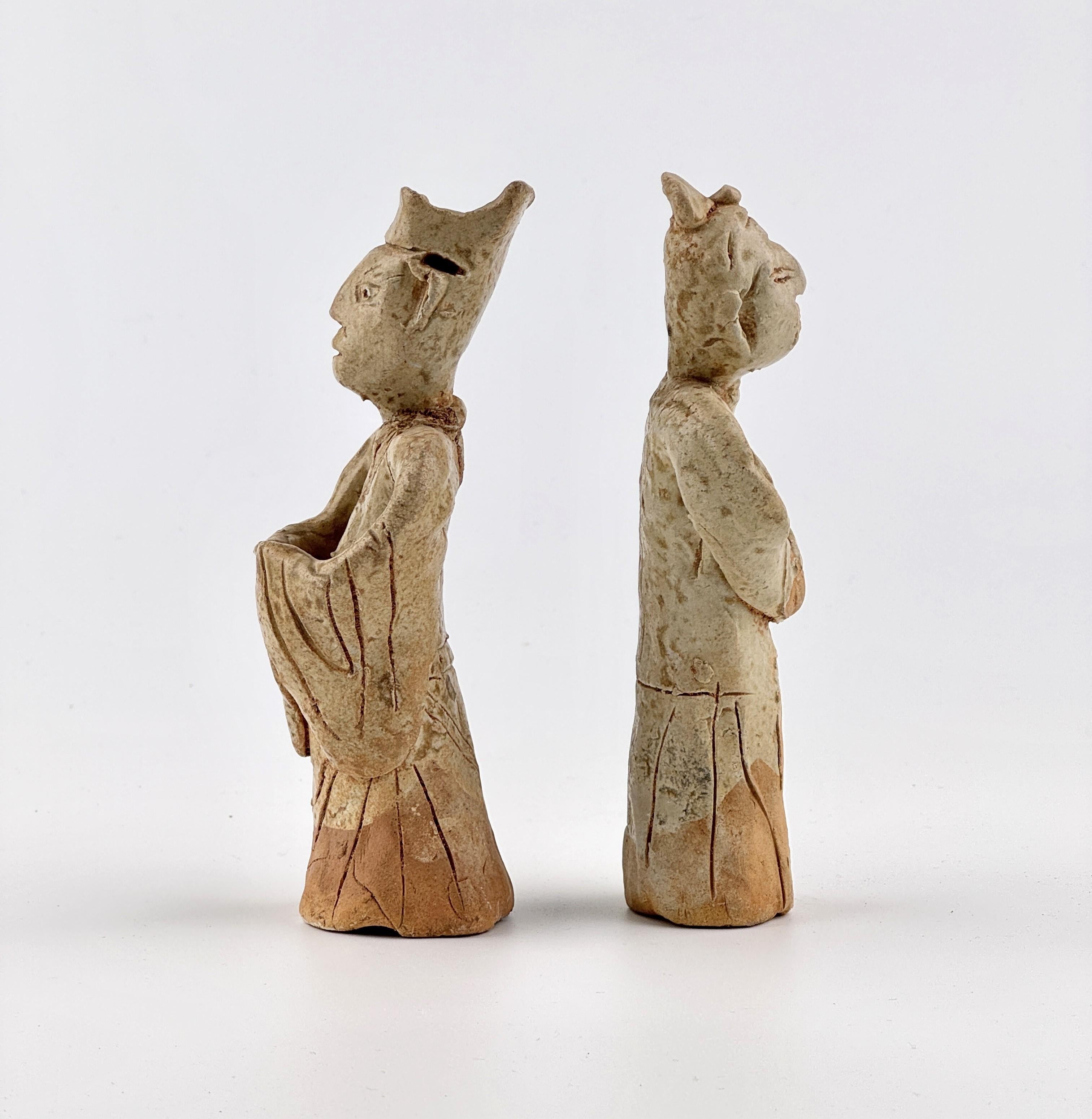 Two Incised Sandstone Mingqi, Five Dynasties and Ten Kingdoms period(907-979) In Good Condition For Sale In seoul, KR