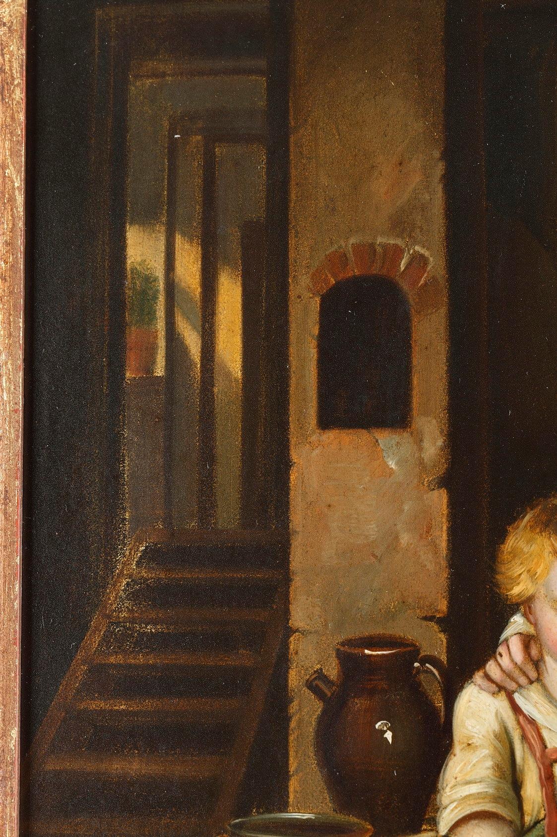 Two Intimist Scenes by Felix Van den Eycken 'Belgian, 19th Century' 14