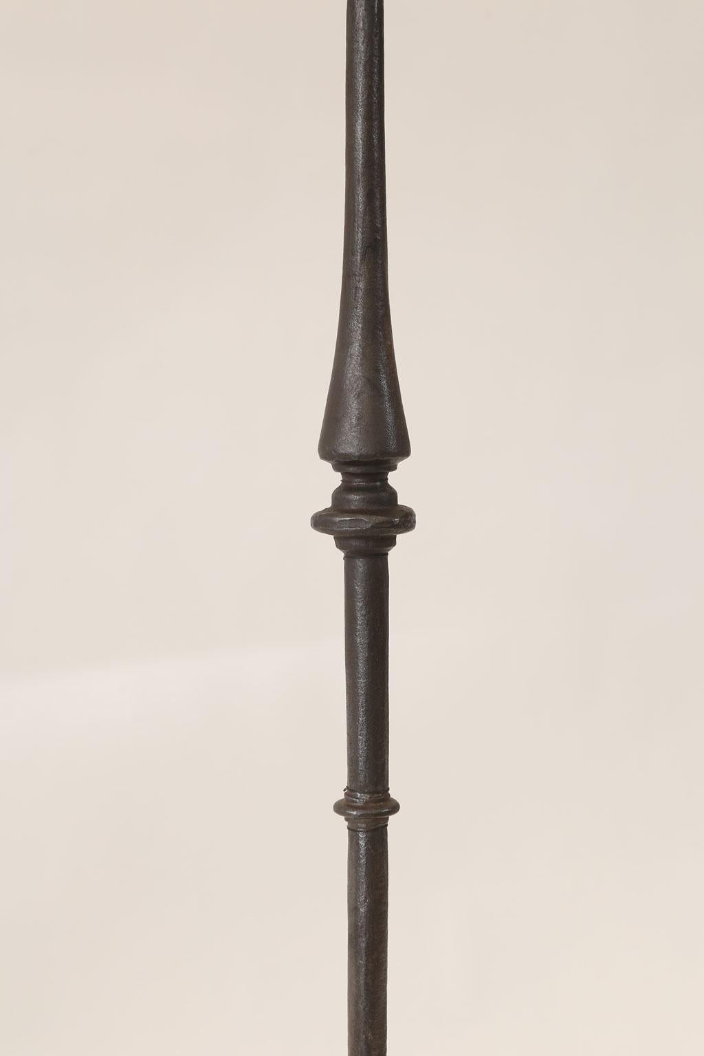 Two Iron Candle Stand Floor Lamps 3