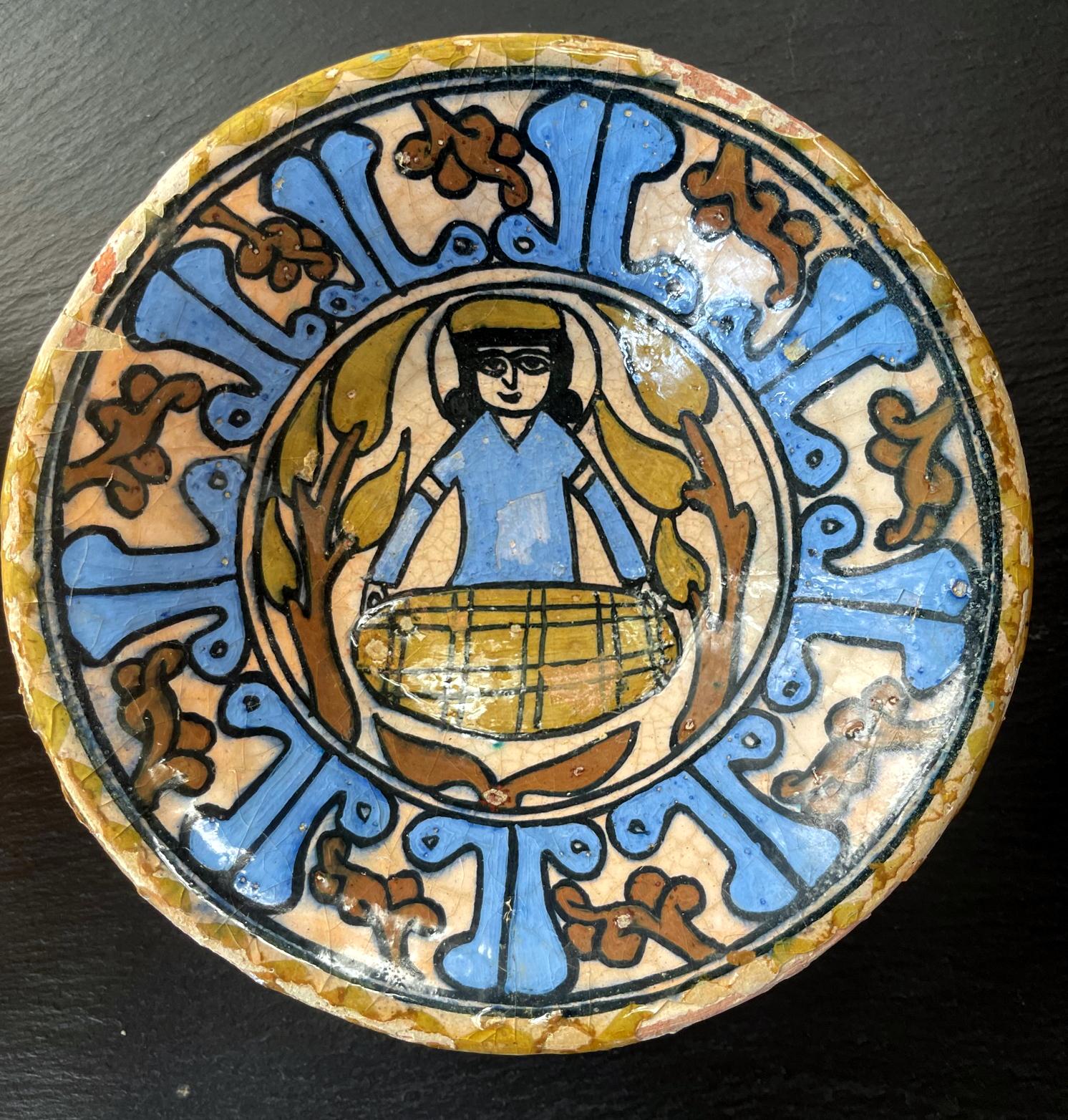Two Islamic Nishapur Glazed Pottery Bowls For Sale 3
