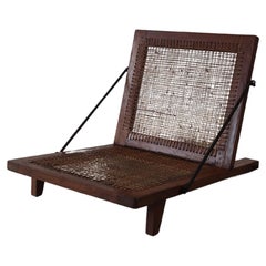 Two italian 1950 folding deckchair