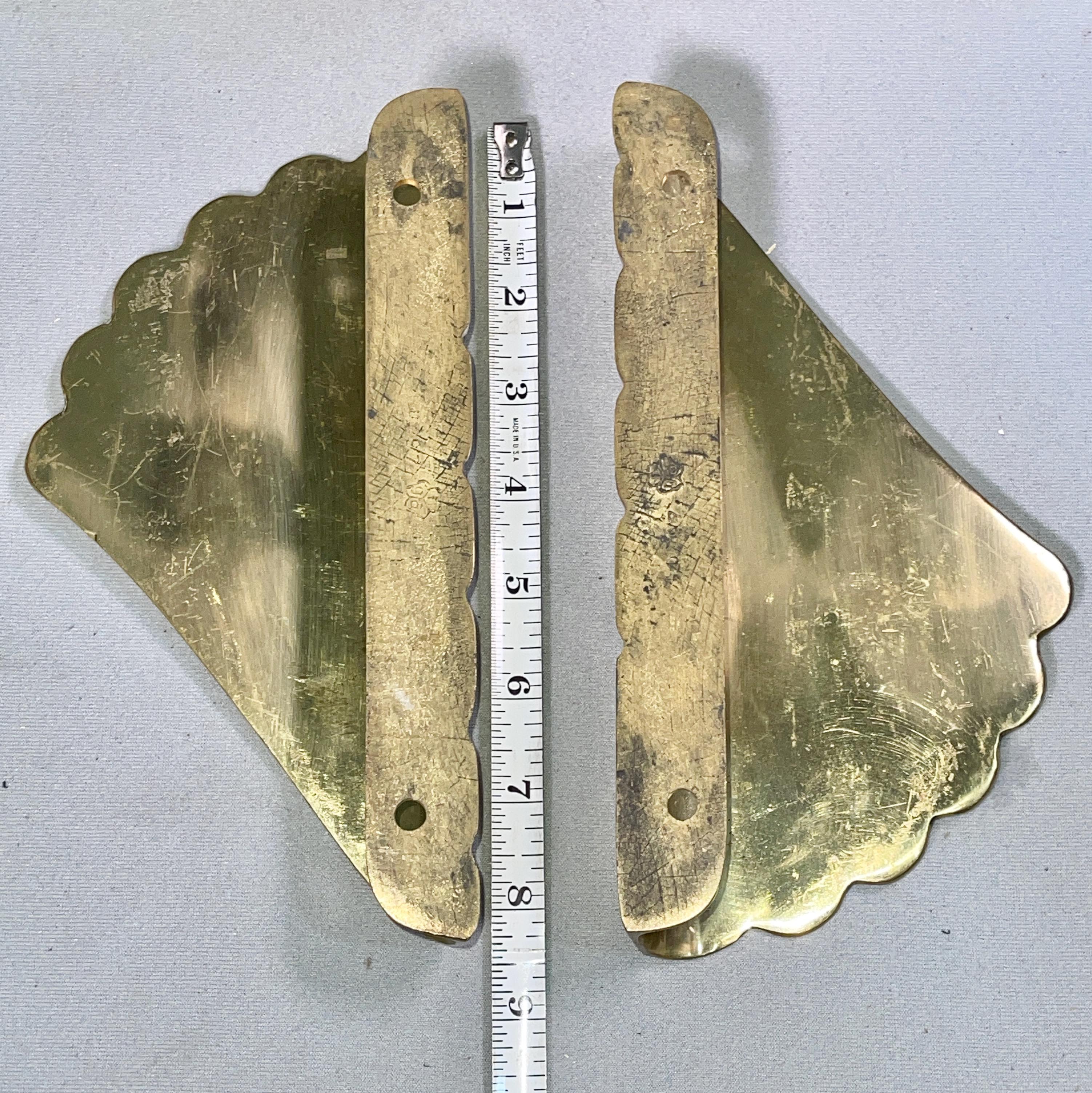 Mid-20th Century Two Italian Brass Door Pulls For Sale
