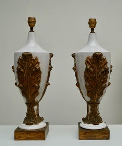 Two Italian Ceramic Table Lamps