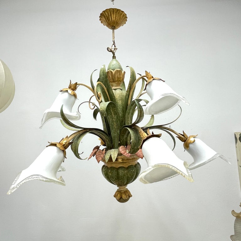 Casa Padrino lustre baroque de luxe en cristal antique argent 90 cm - Magnifiq