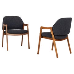Two Italian Walnut Armchairs, Model 814, Ico 
Luisi Parisi for Cassina, 1960s.