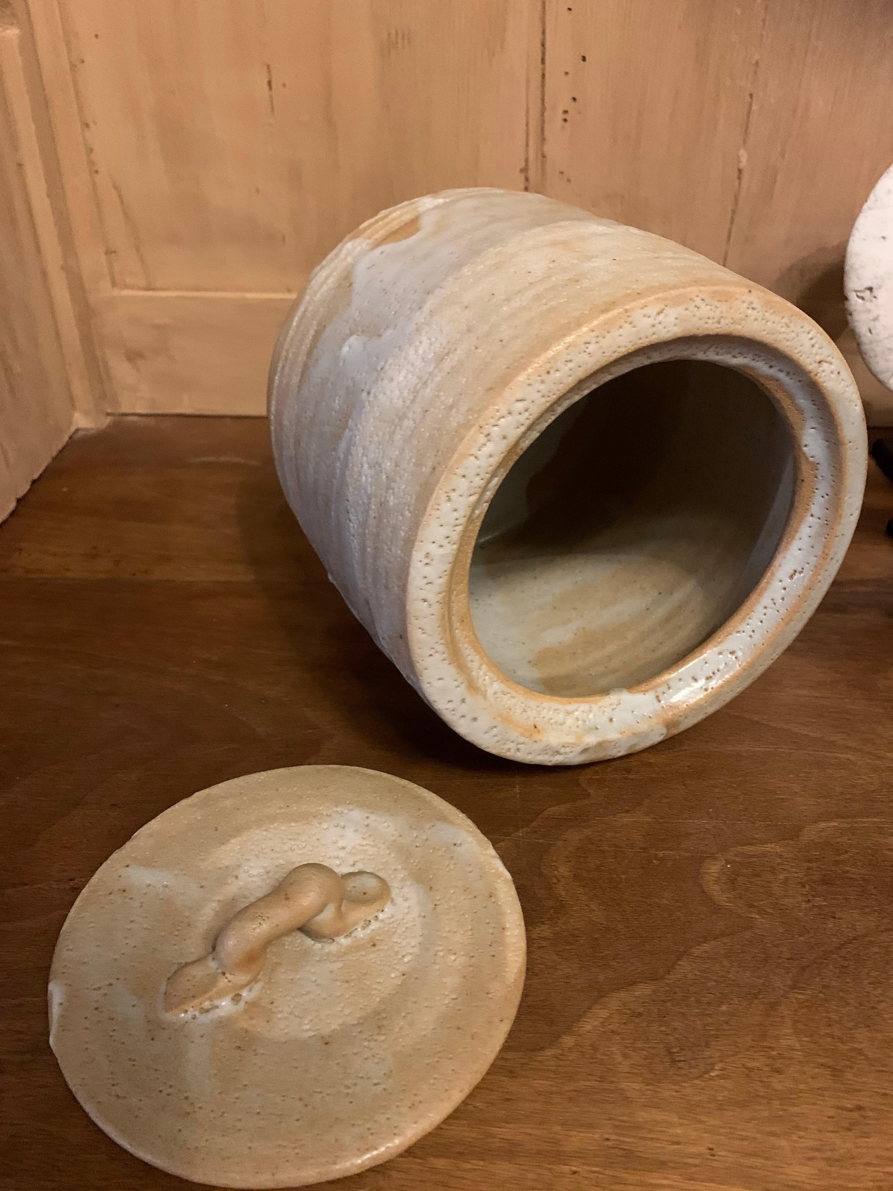 Two Japanese Hagi Ceramic Pots 1