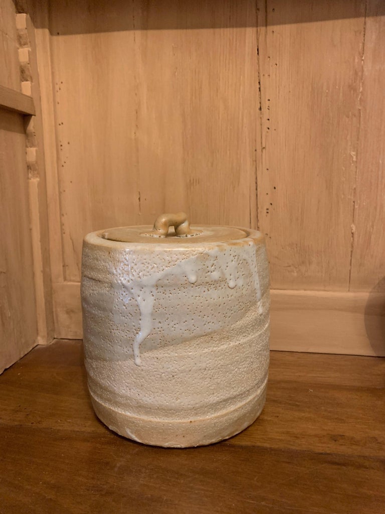 Two Japanese Hagi Ceramic Pots For Sale at 1stDibs