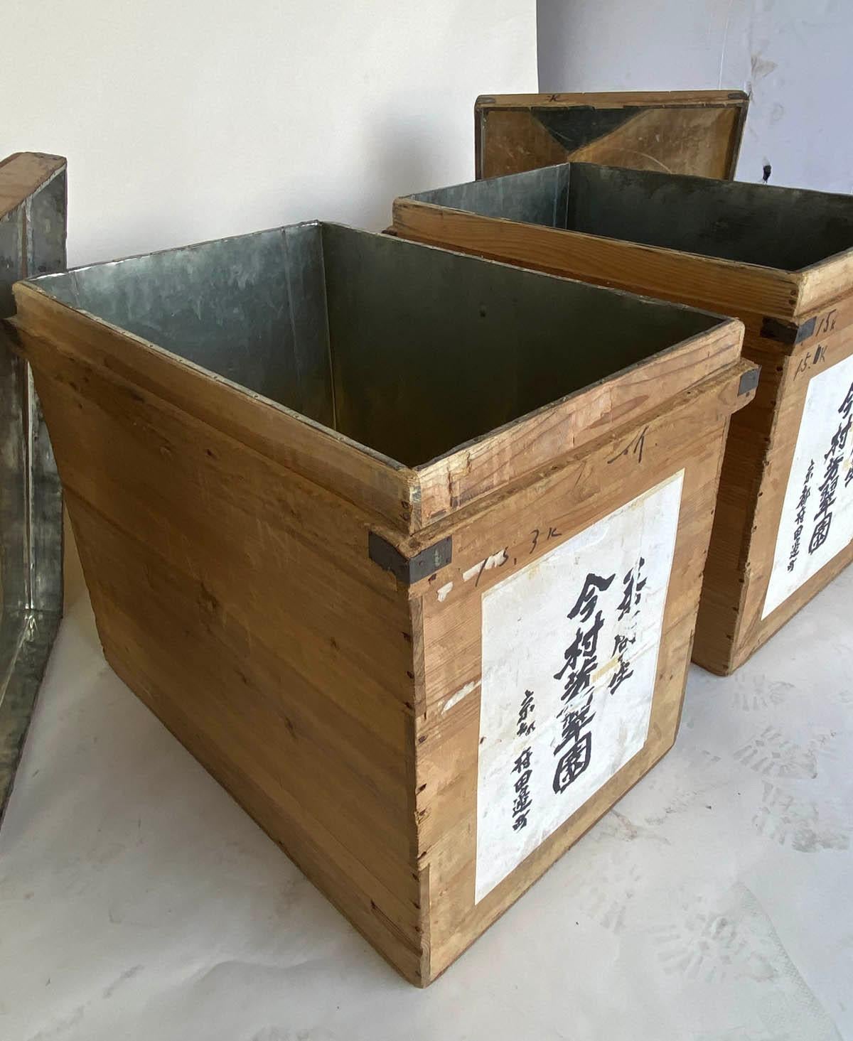 japanese tea boxes wooden
