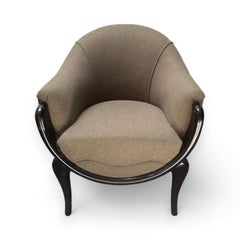 Two Jean De Merry Lora Chairs in Grey & Beige