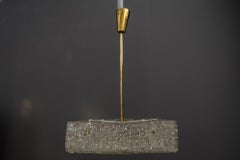 Dos J.T. Candelabros Kalmar, vidrio texturado, Austria, años 50