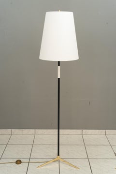 Two Kalmar Floor Lamps around 1950s with Fabric Shades