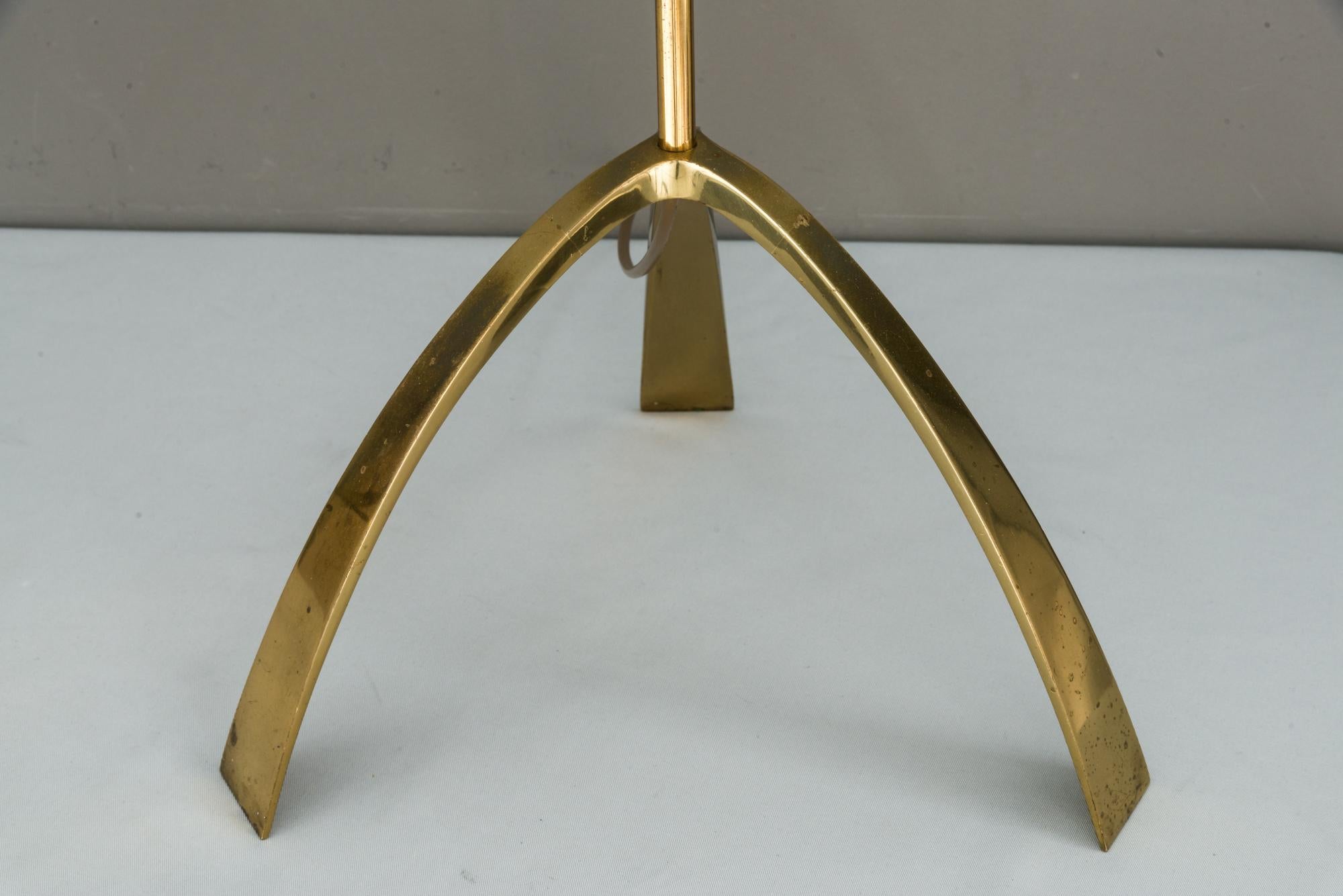 Brass Two Kalmar Floor Lamps 