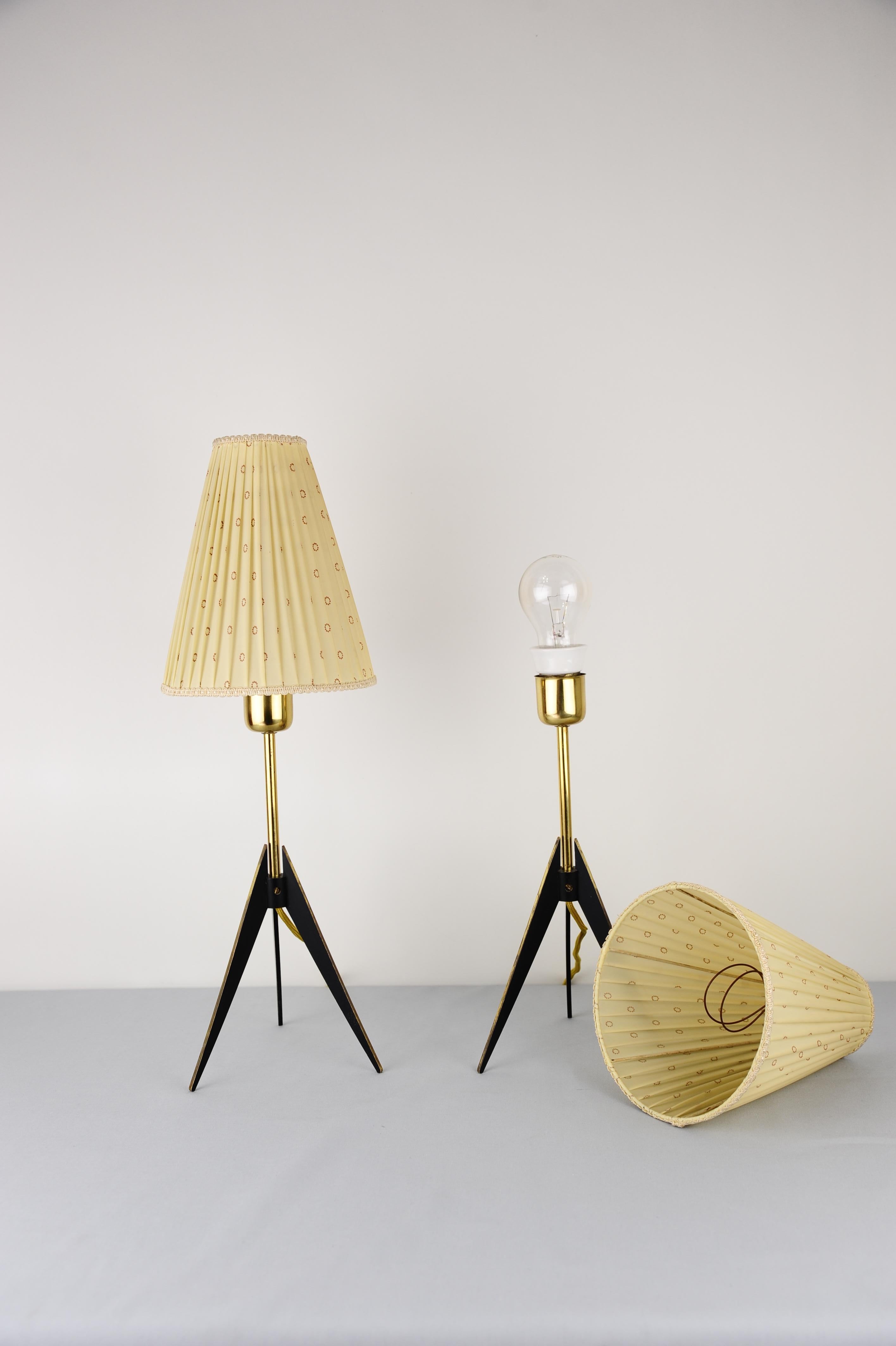 Blackened Two Kalmar Table Lamps, circa 1950s