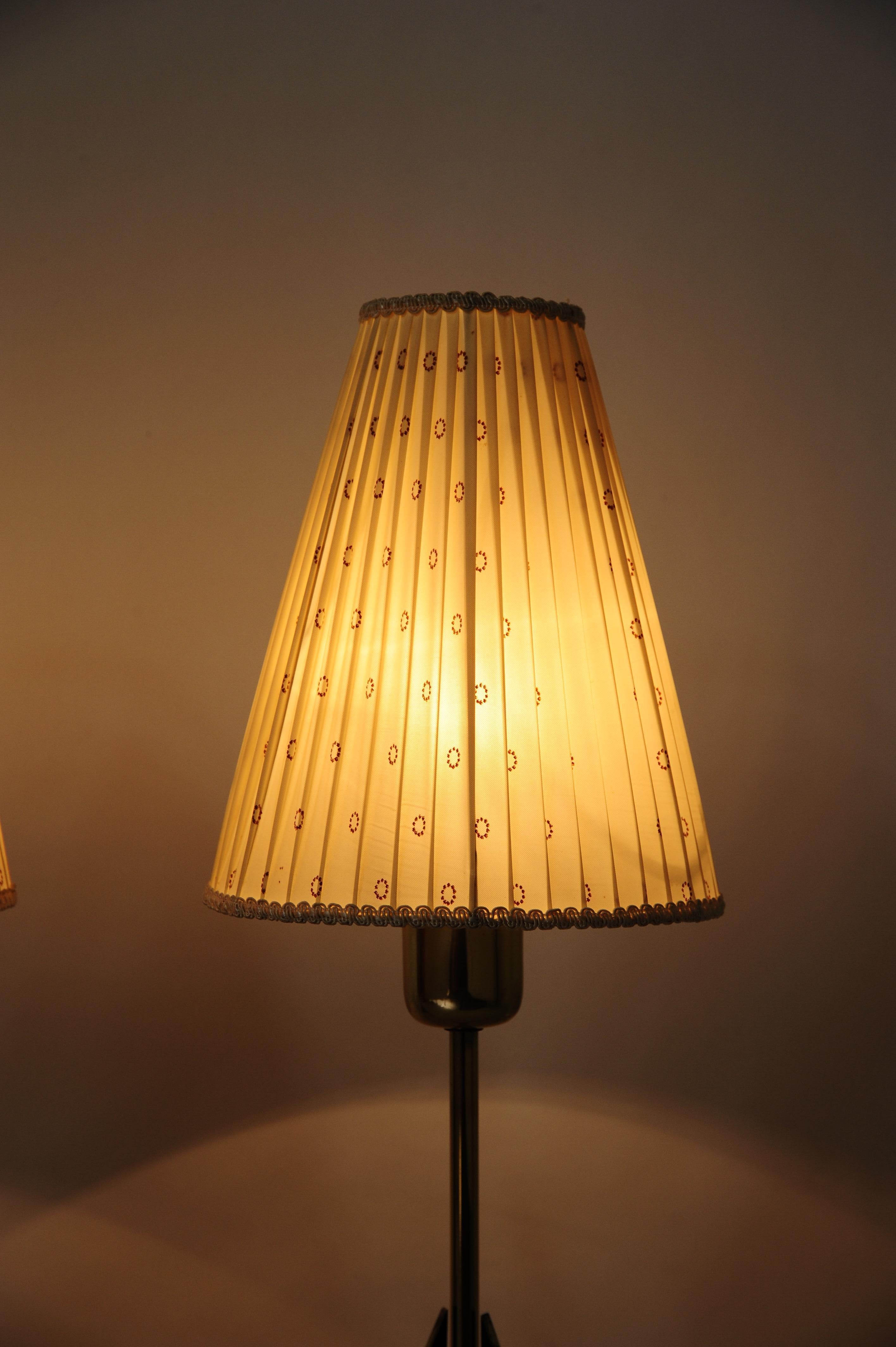 Mid-20th Century Two Kalmar Table Lamps, circa 1950s