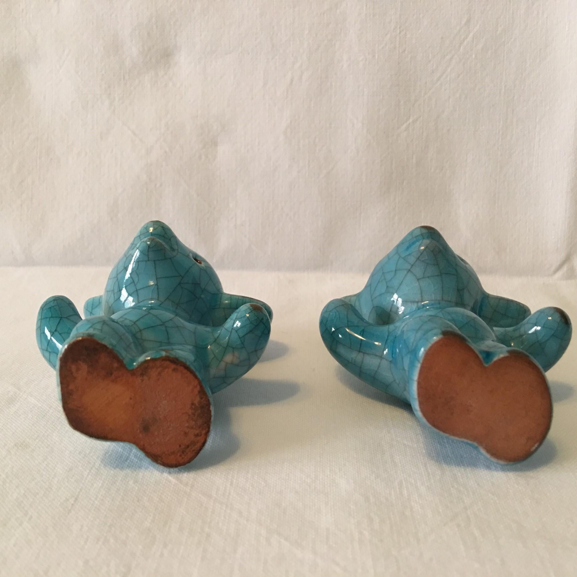 Two Karlsruhe Majolika Ceramic Bears by Walter Bosse In Good Condition For Sale In Frisco, TX