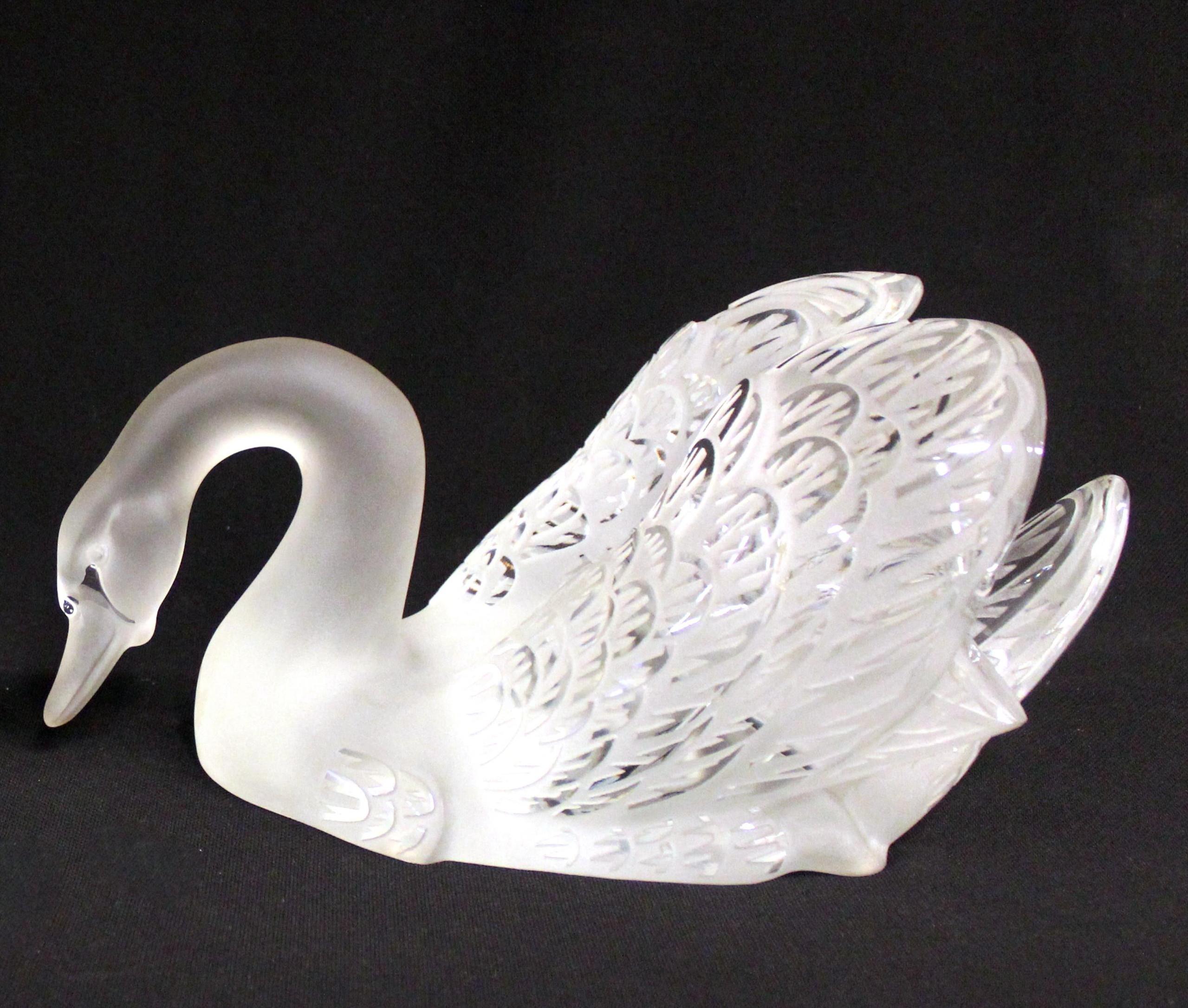 lalique swans for sale