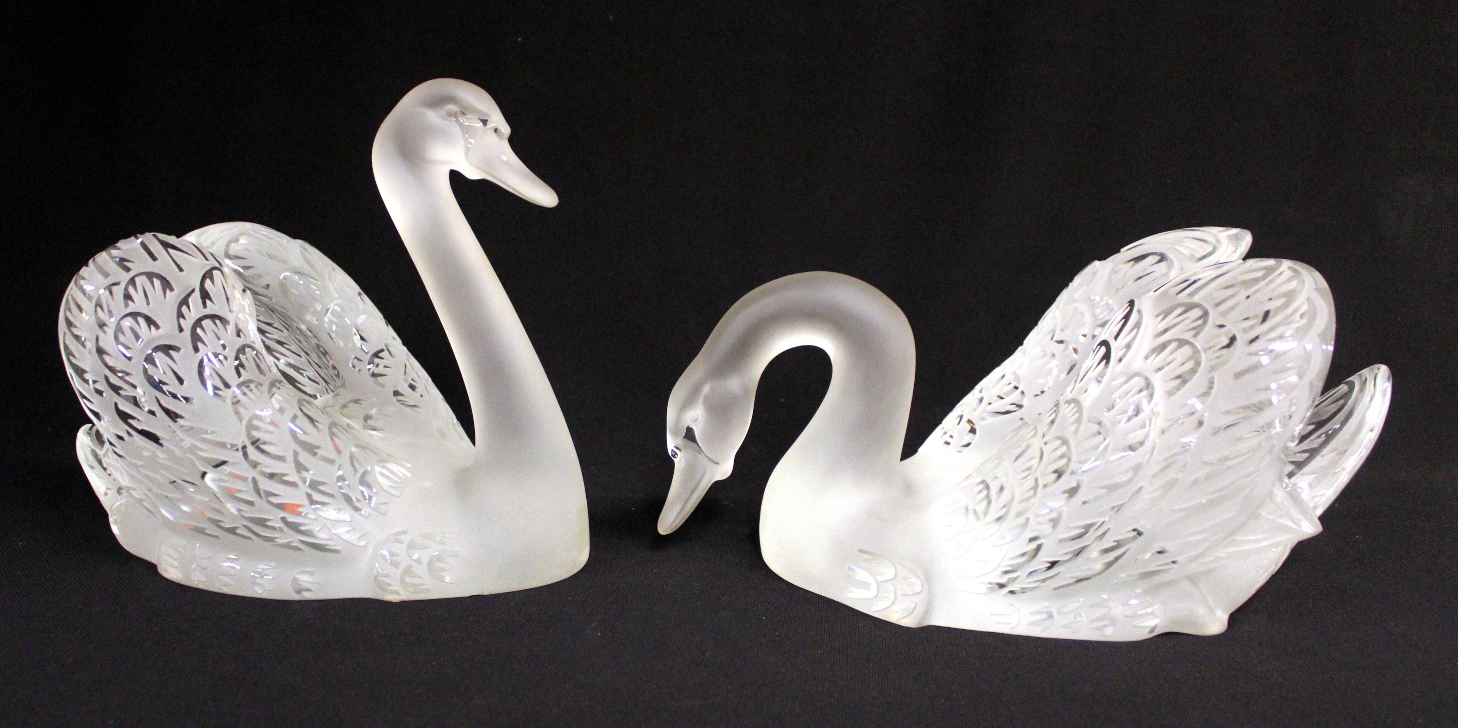 glass swans for sale