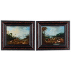 Deux paysages attribués à Elias Martin