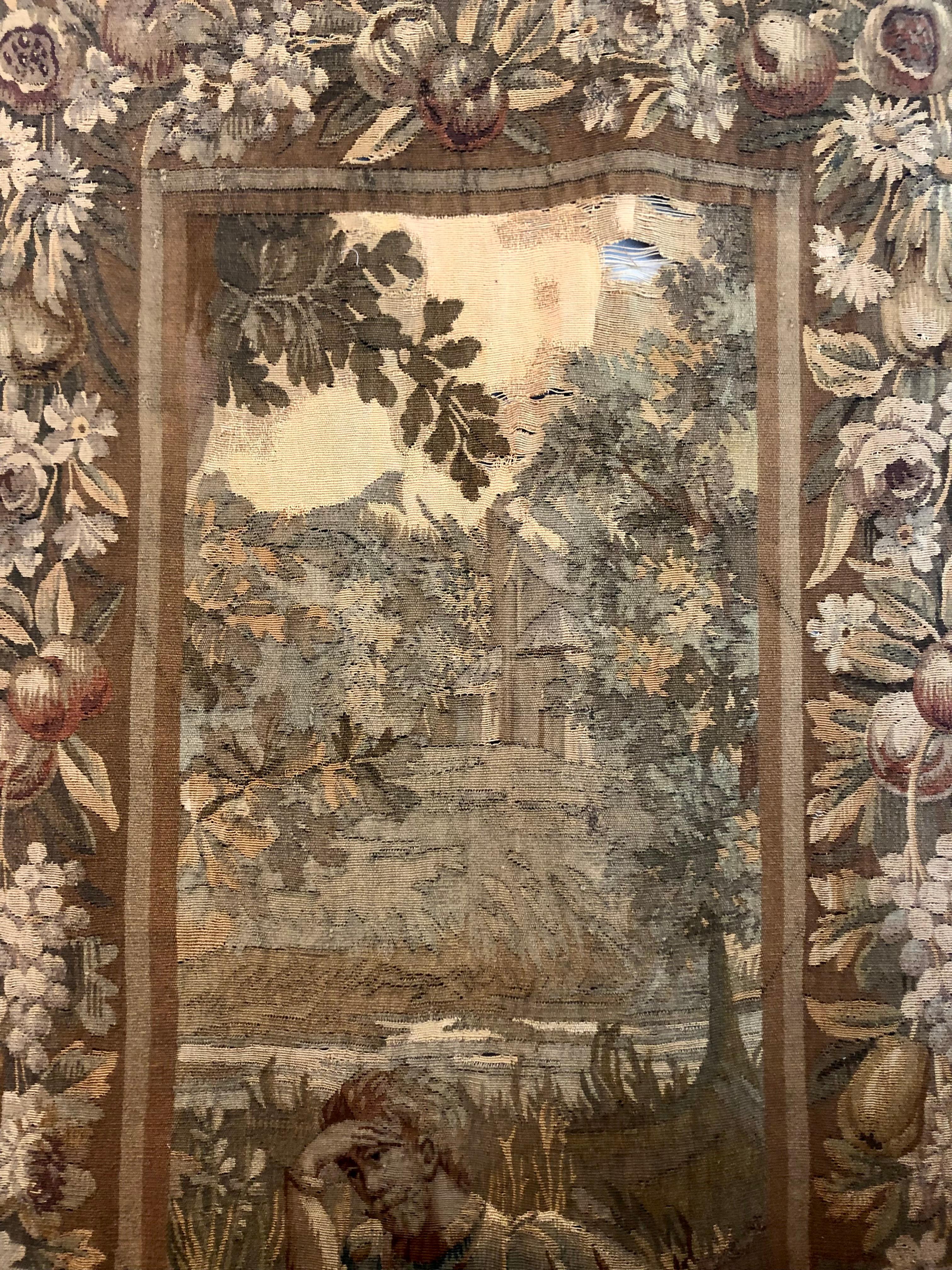 Two Large, 18th Century Figural Tapestries from France For Sale 3