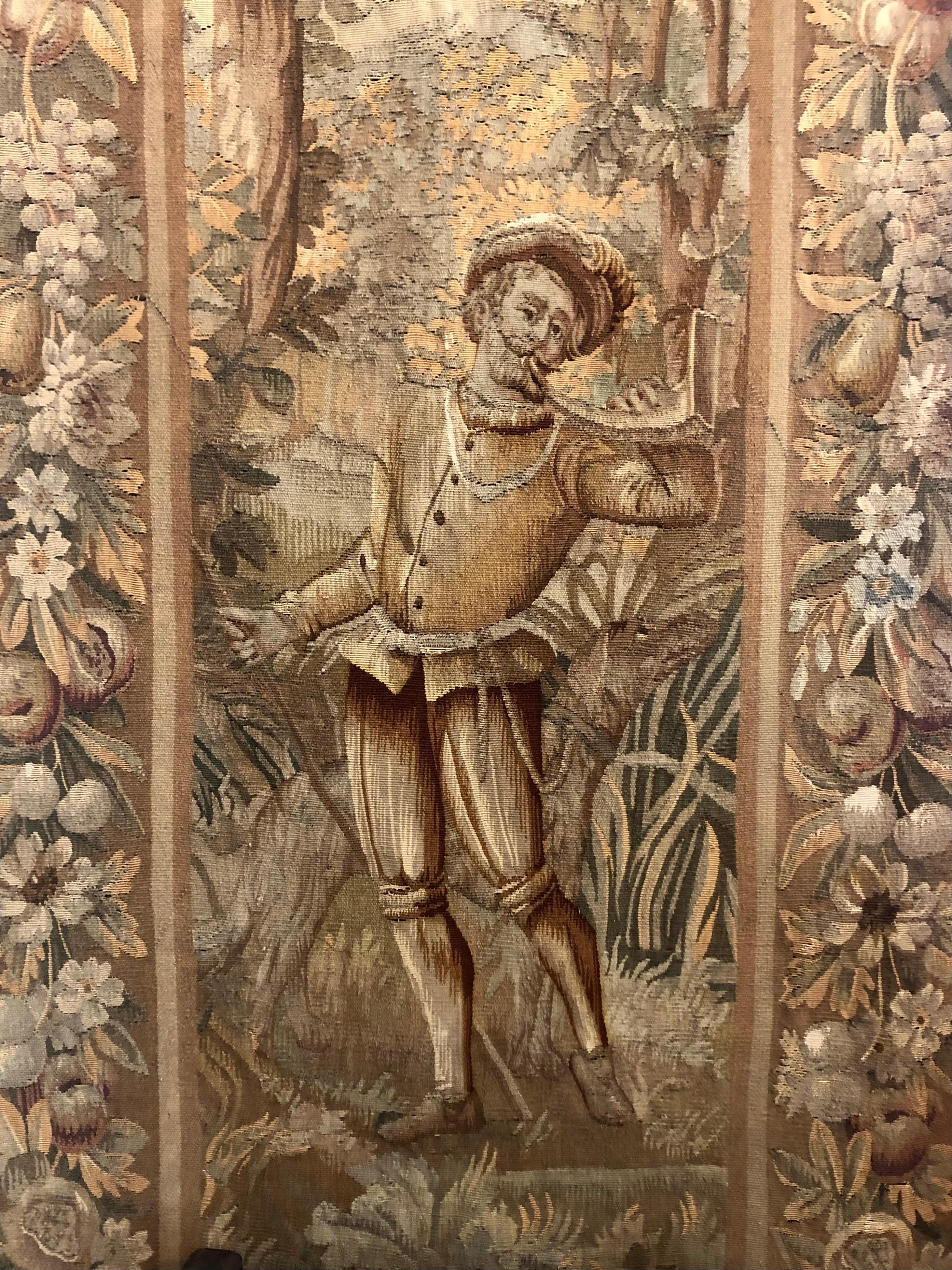Große figurale Wandteppiche aus Frankreich aus dem 18. Jahrhundert im Angebot 1