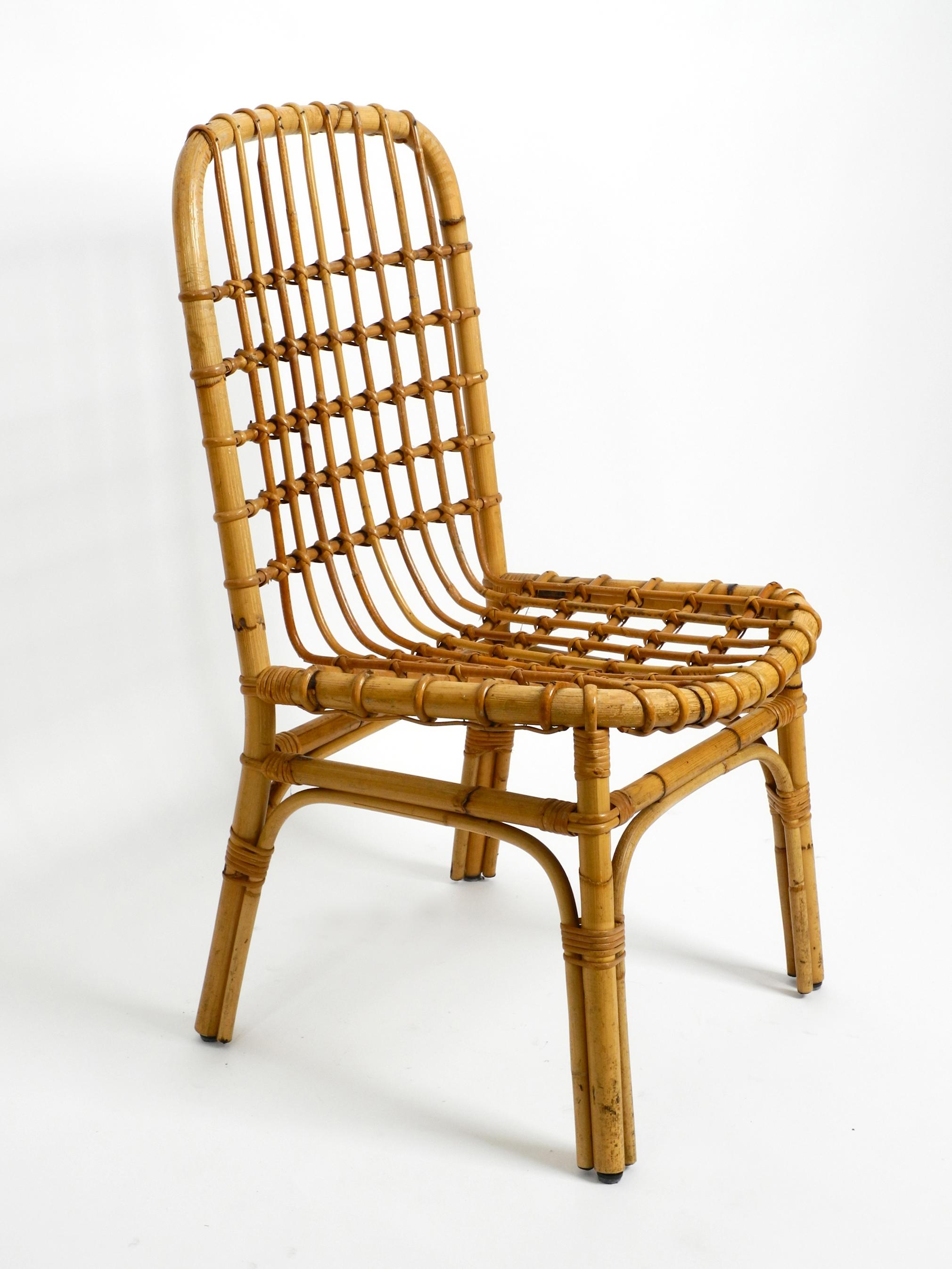 Mid-20th Century Two Large 1960s Italian Bamboo Chairs in a Very Good Vintage Condition