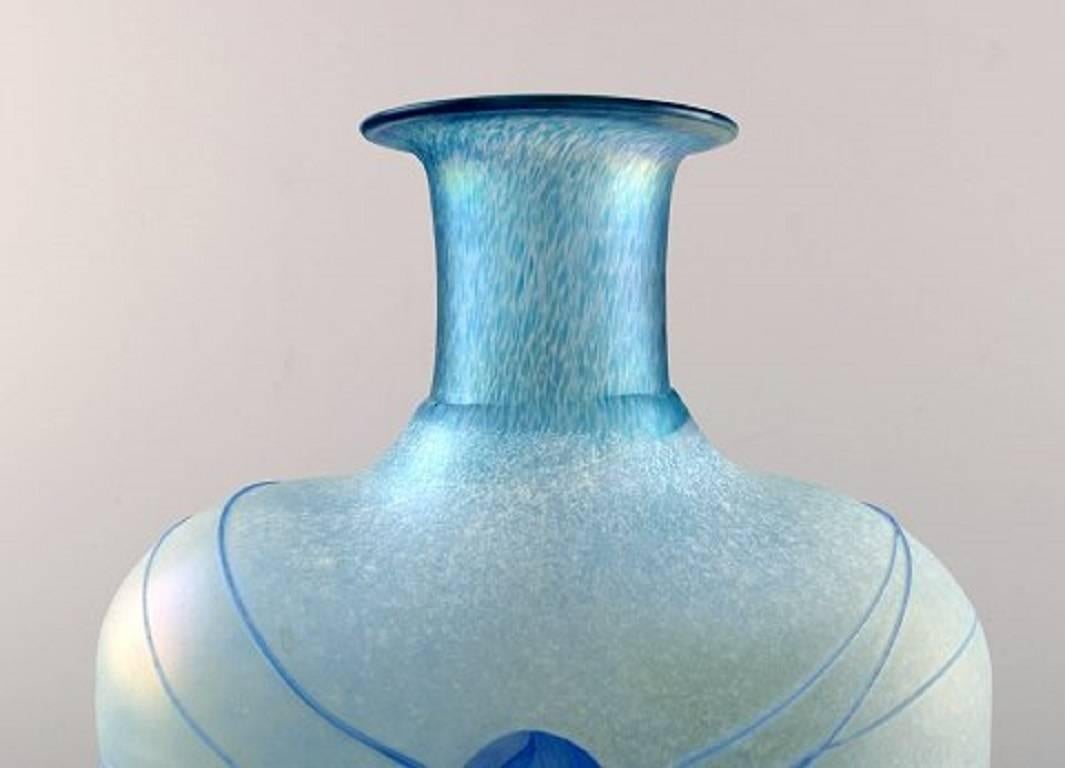 Two Large Art Glass Vases, Designed by Bertel Vallien for Kosta Boda For Sale 1