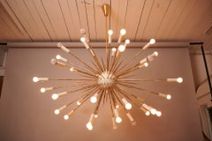 Spectacular and Large Brass Sputnik Chandelier