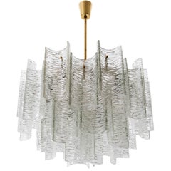 Two Large Kalmar Chandeliers 'Canaletto', Glass Brass, 1960