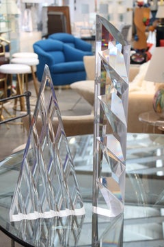 Two Large Lucite Sculptures