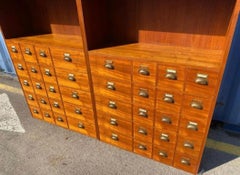 Two Large Mid-Century Modern Apothecary Early 20th Century, Denmark