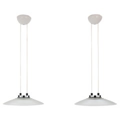 Two Large Peil & Putzler Halogen Pendant Lamps